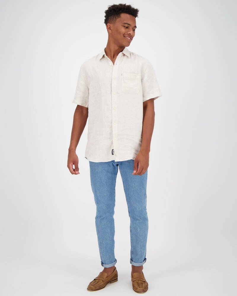 Hampton Linen Short Sleeve Shirt - Image 3