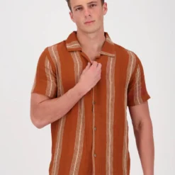 Rhythm Vacation Stripe Short Sleeve Shirt