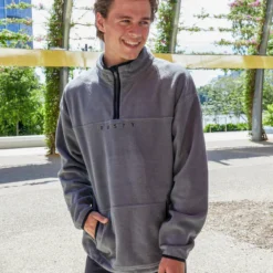 Rusty Polarized 1/4 Zip Polar Fleece Sweatshirt