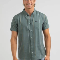 RVCA Cassidy Stripe Short Sleeve Shirt