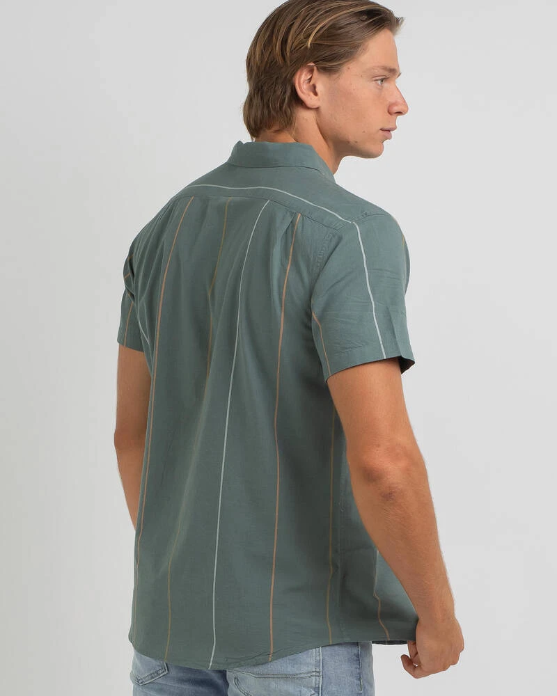 RVCA Cassidy Stripe Short Sleeve Shirt - Image 3