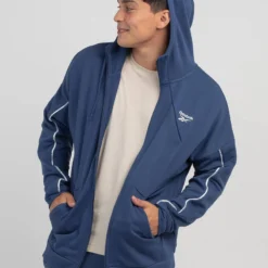 Reebok WOR Piping Full Zip Hooded Jacket