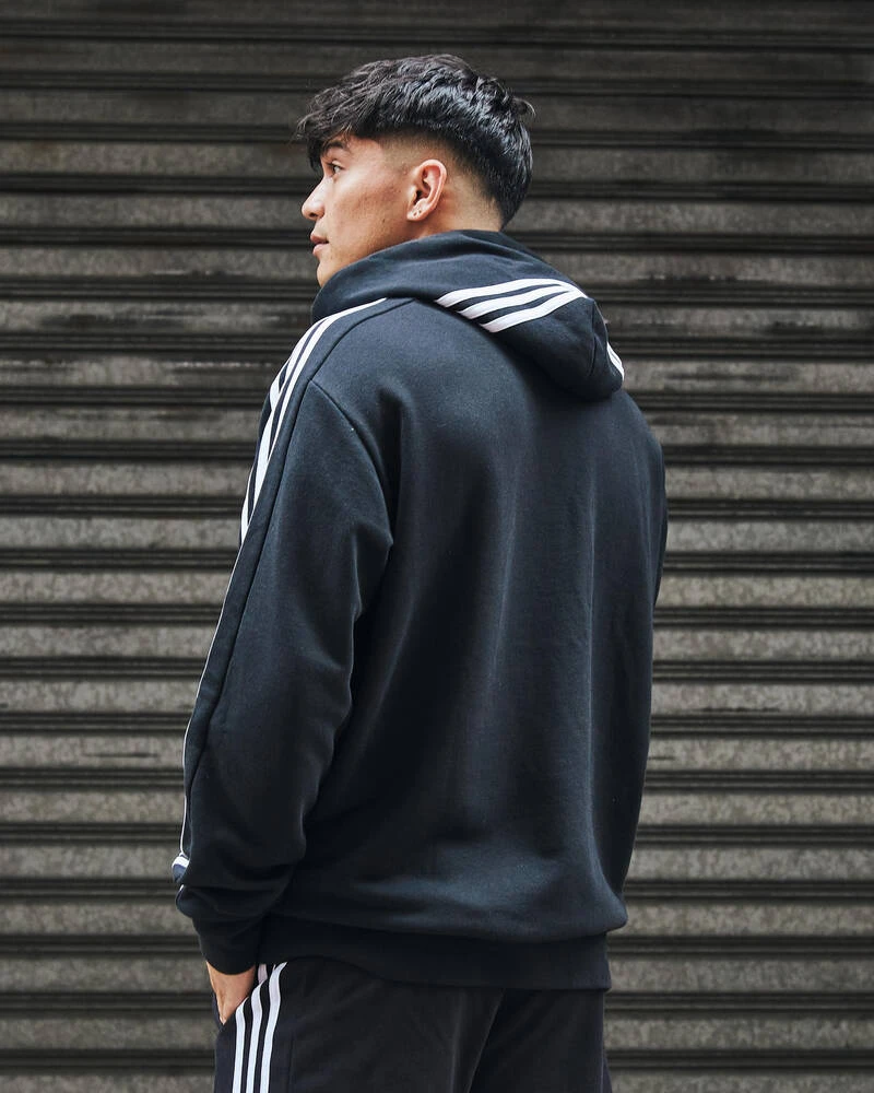 ADIDAS 3 Stripe Hoodie - Image 3