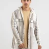 Lineage Long Sleeve Hooded Flannel Shirt