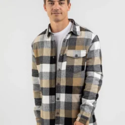 Copper Long Sleeve Flannel Shirt