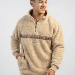 Portray Quarter Zip Crew Sweatshirt