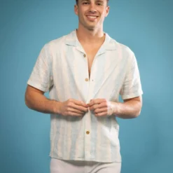 Rhythm Pineapple Stripe Short Sleeve Shirt